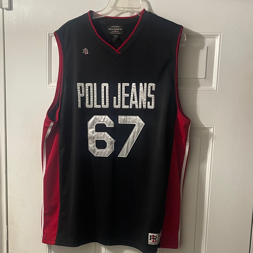 Polo by Ralph Lauren Black and Red Men's Jersey